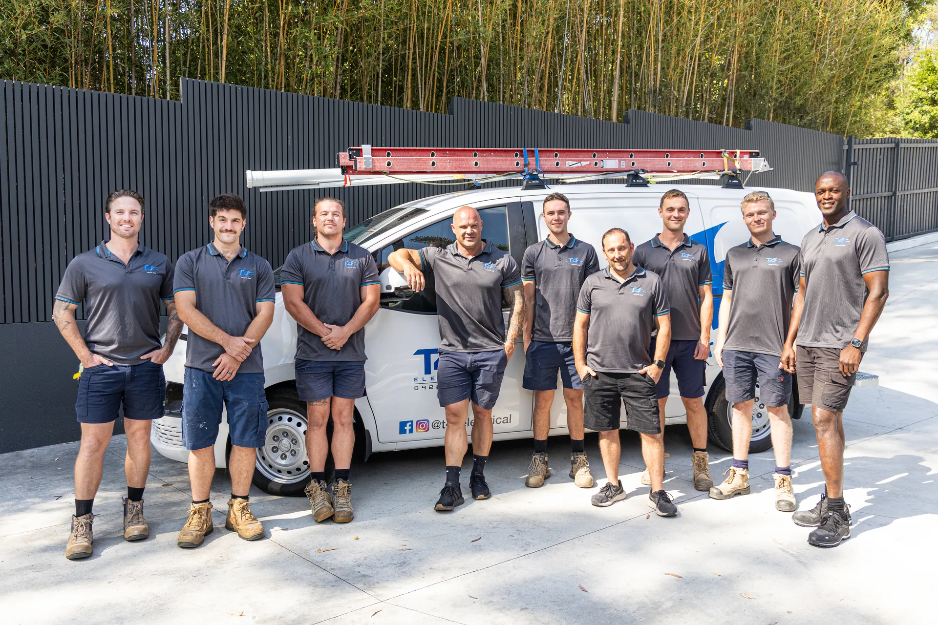 The Air Conditioning Mudgeeraba team with a service van